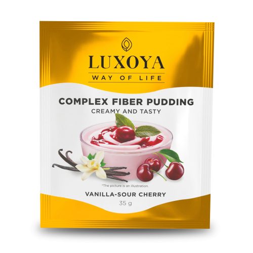 Luxoya Complex Fiber Pudding Rost puding Vanília-meggy ízű 35g (lejárat2025.04.22.)