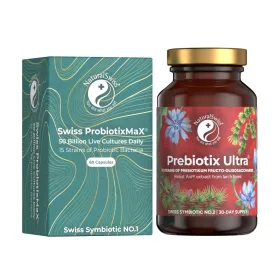   NaturalSwiss Szimbiotikum, Probiotikum 60 db + Prebiotikum 90 db