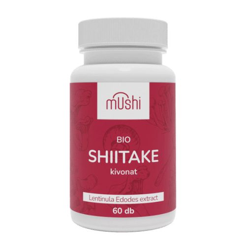 Mushi Bio Shiitake gomba kivonat kapszula 60 db 