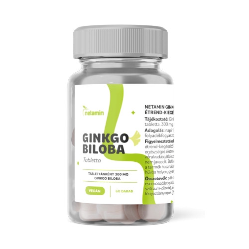 Netamin Ginkgo Biloba 300mg tabletta - szuper kiszerelés - 60 db