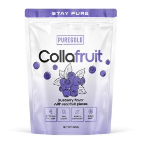   Pure Gold CollaFruit Marha kollagén gyümölcsdarabokkal 300 g - áfonya