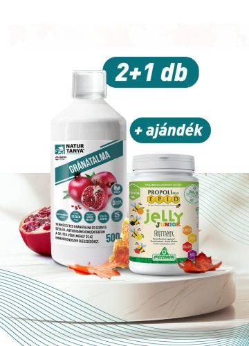 Natur Tanya Gránátalma koncentrátum 3 db , ajándék Jellyi junior gumicukor