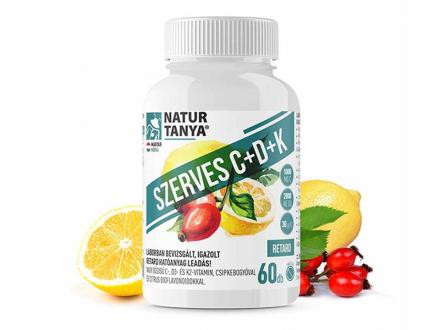 Natur Tanya szerves C+D+K-vitamin tabletta 60 db