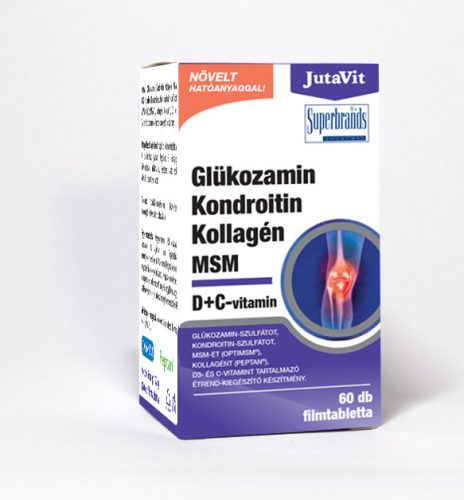 JutaVit Glükozamin + Kondroitin + Kollagén + MSM + D+C-vitamin 60db