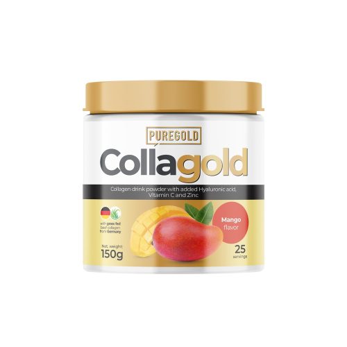 Pure Gold CollaGold Marha és Hal kollagén italpor hialuronsavval - Mangós 150g