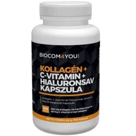 Biocom Kollagén + Hyaluron + C-vitamin kapszula 100 db