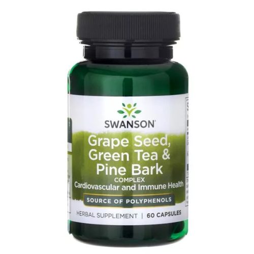 Swanson Szőlőmag Zöld tea Fenyőkéreg kivonat 60 db