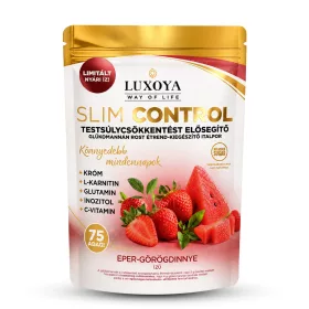   Luxoya Slim Control Testsúlycsökkentést elősegítő Glükomannán por 300 g - eper-görögdinnye