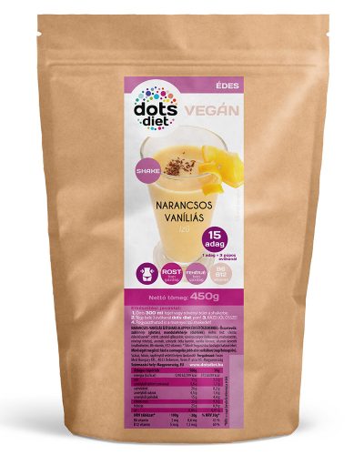 DotsDiet Diétás Narancsos - Vaníliás ízű shake 450g