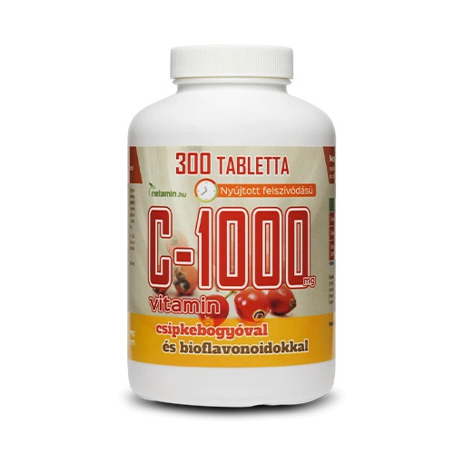 Netamin C-1000 mg nyújtott felszívódású C-vitamin 300 db