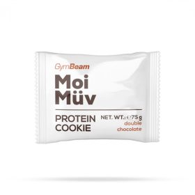  GymBeam MoiMüv Protein Cookie 75 g - dupla csokoládé (lejárat2026.02.27.)