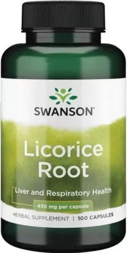 Swanson Licorice Root Édesgyökér kapszula 450 mg 100 db