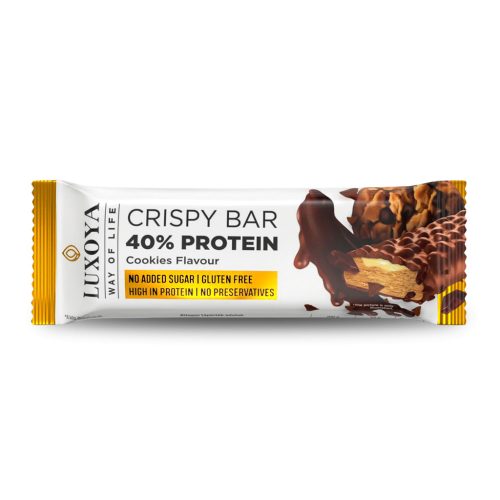 Luxoya Crispy Bar Roppanós Fehérje Szelet 45g - Sütemény ízű 