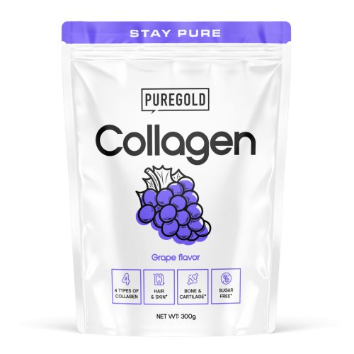 Pure Gold Collagen marha kollagén italpor - szőlős 300g