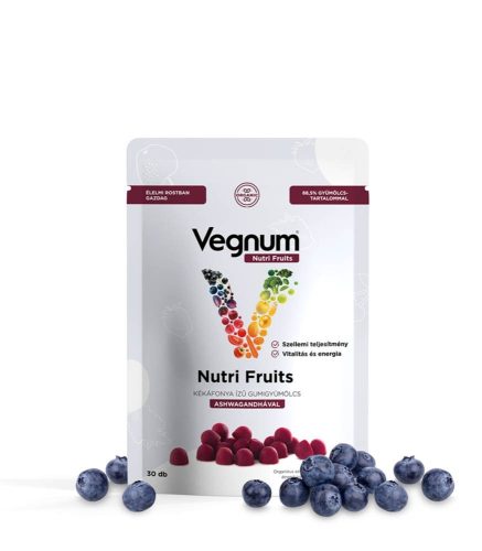 Vegnum Nutri Fruits-Kékáfonya, ashwagandha 30 db