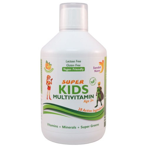 Swedish Nutra Super Kids multivitamin folyadék 500 ml