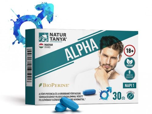Natur Tanya Alpha tabletta a férfi potencia támogatásához 30 db