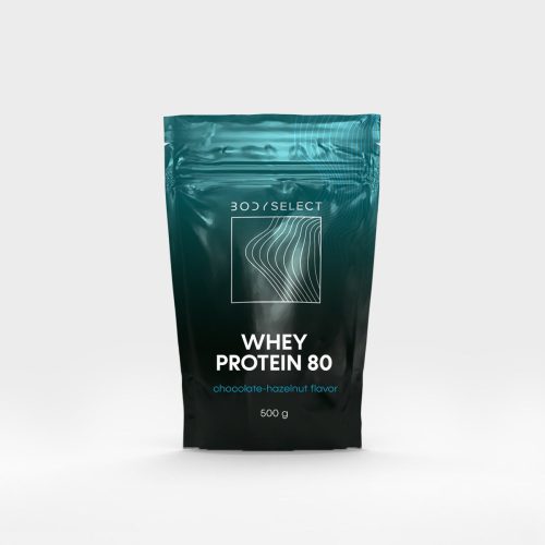 Body Select Whey Protein 80, 500 g  - mogyorós csokoládé