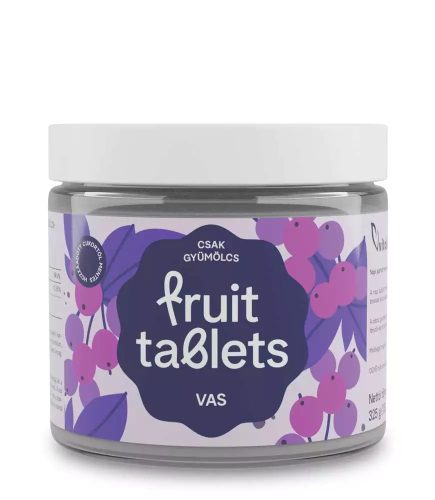Vitaking Fruit Tablets Vas gyümölcszselé 130 db