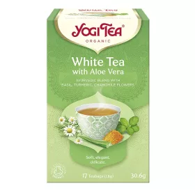 Yogi bio Fehér tea aloe verával 17 x 1,8g