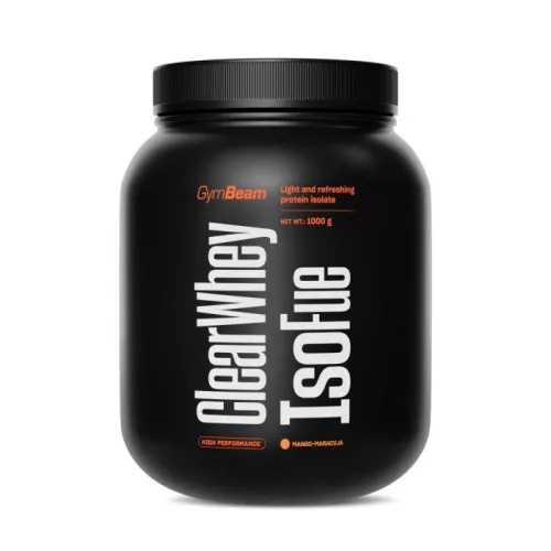 GymBeam Clear Whey IsoFue fehérjeizolátum 1000 g - mangó-maracuja
