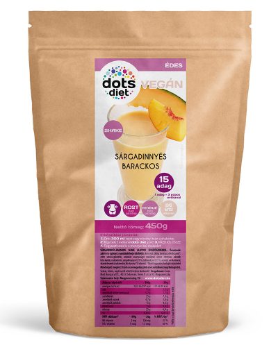 DotsDiet Diétás Sárgadinnyés-Barackos ízű shake 450g 