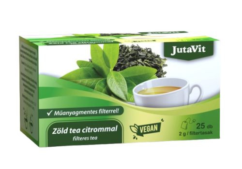 JutaVit Zöld tea citrommal filteres tea 25 db