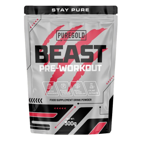 Pure Gold Beast Pre-workout edzés előtti energizáló - 300g - mangó