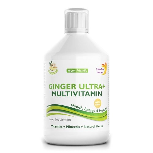 Swedish Nutra Ginger Ultra+ multivitamin vassal 500 ml