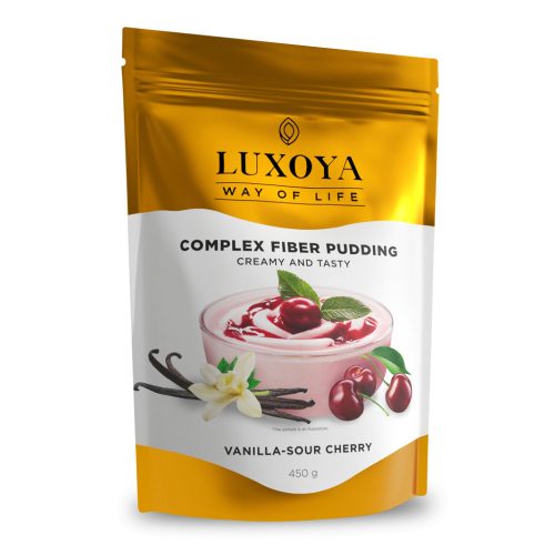 Luxoya Complex Fiber Pudding Rost puding Fehér csokoládé-Erdei gyümölcs ízű 450g (lejárat2025.04.25.)