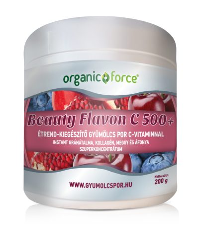 Organic Force Beauty Flavon C 500+ gyümölcs szuperkoncentrátum 200 g