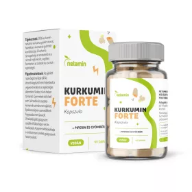  Netamin Kurkumin FORTE kapszula piperinnel és gyömbérrel 60 db
