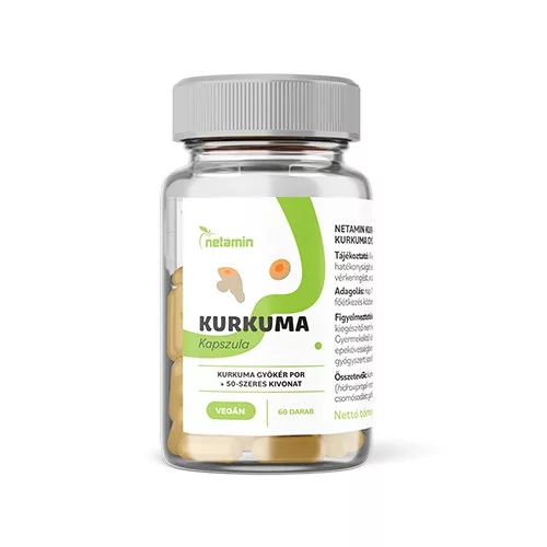 Netamin Kurkuma 500 mg kapszula 60 db