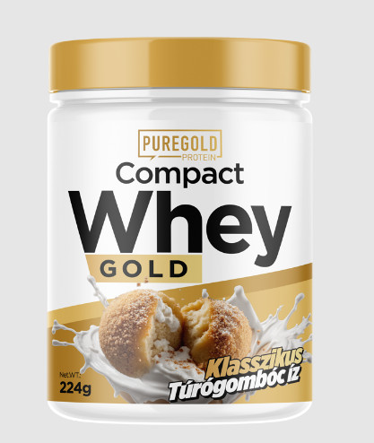 Pure Gold Compact Whey Protein fehérjepor, túrógombóc ízű - 224g