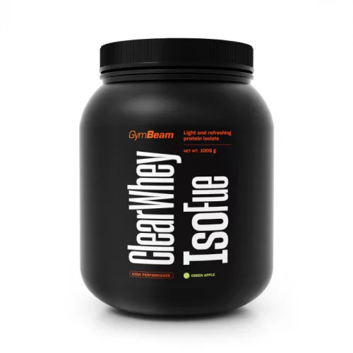 GymBeam Clear Whey IsoFue fehérjeizolátum 500 g - zöldalma
