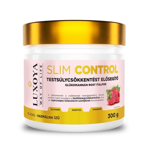 Luxoya Slim Control Testsúlycsökkentést elősegítő Glükomannán por 300 g - vadmálna