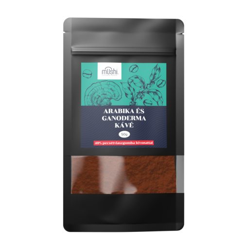 Mushi Arabika instant kávé 40% ganoderma gyógygomba kivonattal 50 g
