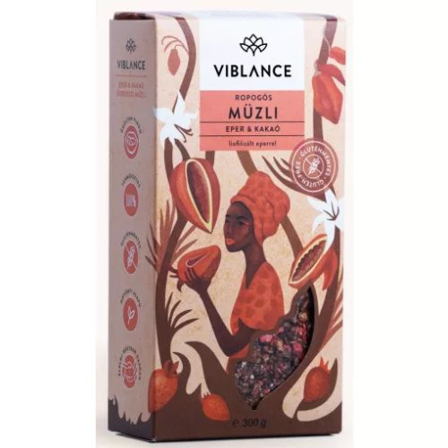 Viblance Eper-Kakaó ropogós müzli 300 g