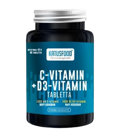 KATUSFOOD C vitamin + D3 vitamin  60db