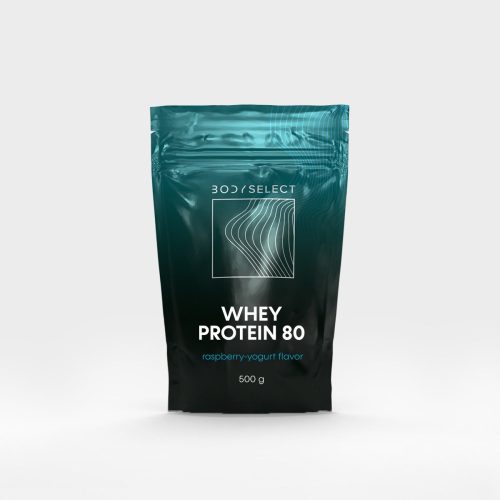 Body Select Whey Protein 80, 500 g  - málna joghurt