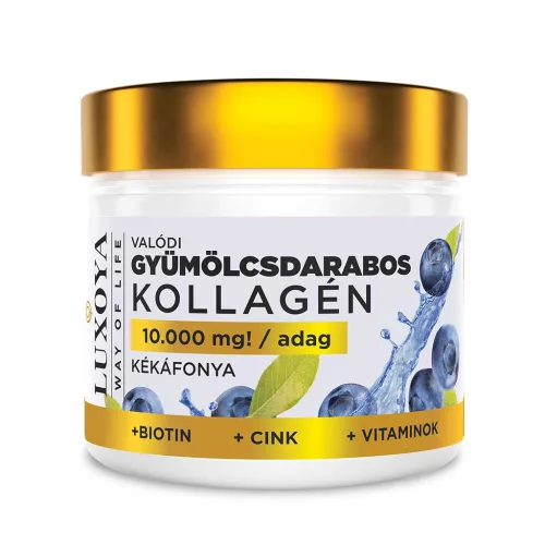 Luxoya Beauty Collagen Complex kékáfonya ízű kollagén por 300 g