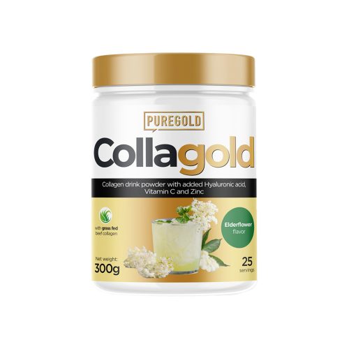 Pure Gold CollaGold Marha és Hal kollagén italpor hialuronsavval - 300g Bodza