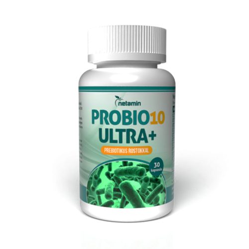 Netamin Probio10 Ultra+ kapszula prebiotikus rostokkal 30 db