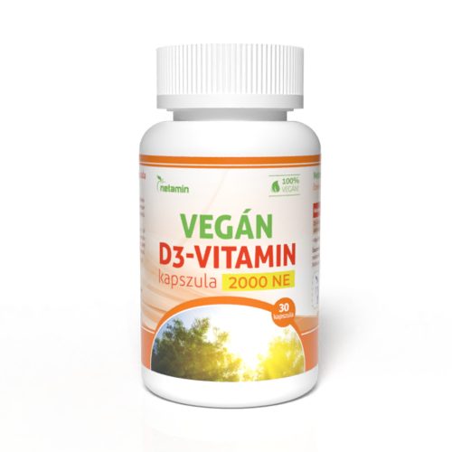 Netamin Vegán D3-vitamin kapszula 30 db