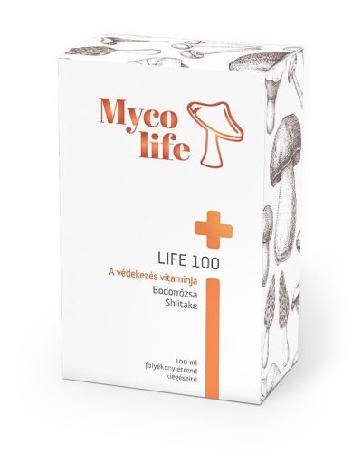 Mycolife Life 100 Shiitake gomba és bodorrózsa kivonattal 100 ml