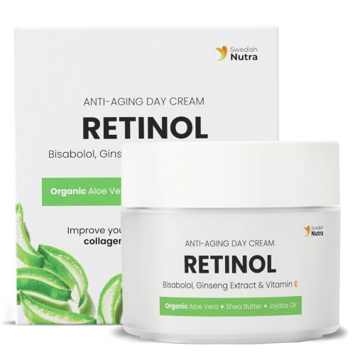 Swedish Nutra Anti-aging nappali krém retinollal hialuronnal növényi kollagénnel 50 ml