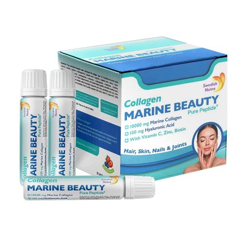 Swedish Nutra Marine Beauty 10 000 mg halkollagén komplex ivóampulla 30db x 25ml