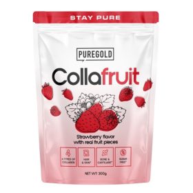   Pure Gold CollaFruit Marha kollagén gyümölcsdarabokkal 300 g - eper