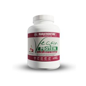   Marathontime Prémium Vegán Protein Fehérje 2250 g, meggy-vanília