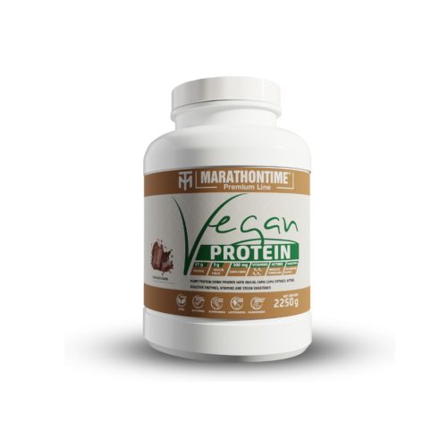Marathontime Prémium Vegán Protein Fehérje 2250 g, csokoládé